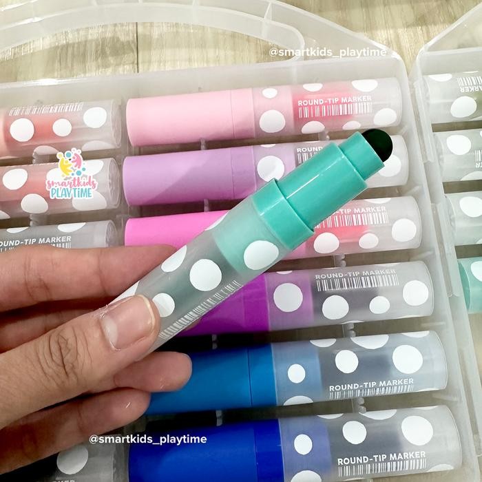

Mideer Round Tip Washable Marke 24 Pcs Pensil Anak Gratisongkir