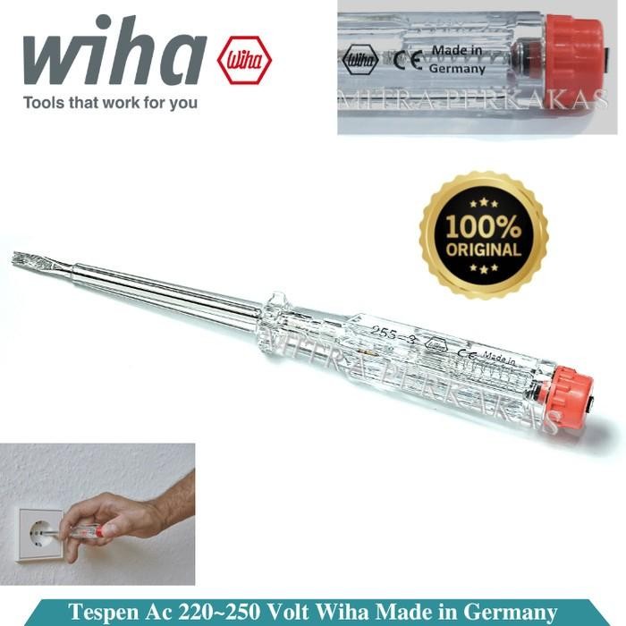 OBENG TEST PEN WIHA 220-250 V PENGUKUR ARUS LISTRIK MADE IN GERMANY