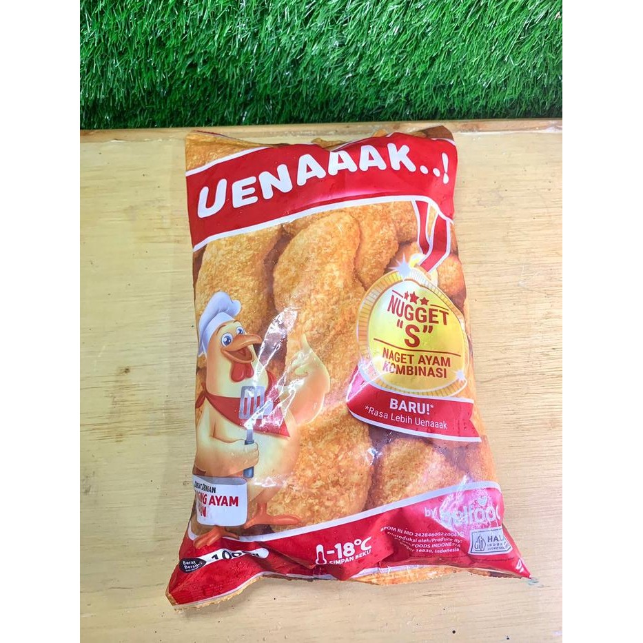 

Ger Belfoods Naget Ayam Uenaaak 1 Kg / Chicken Nugget / Halal