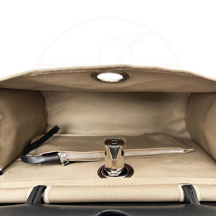 HERBAG by Polein - NEW ARRIVAL Tas Wanita Handbag With Lock & Keys Premium Canvas Leather Inside