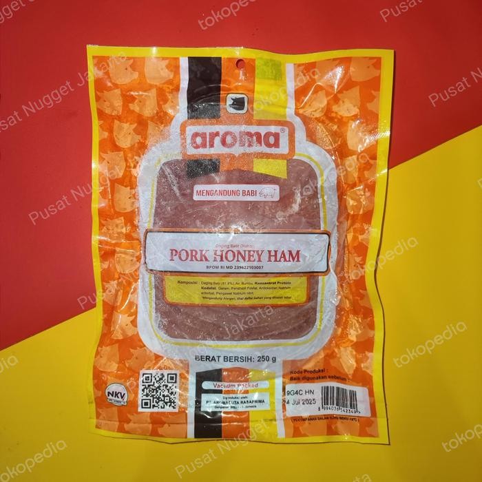 

Gdh Pork Honey Ham 250 gr AROMA (Wajib Go/Grab-send)