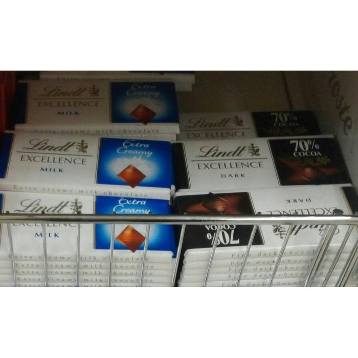 

Ger Lindt Excellence MILK / DARK NOIR Chocolate Cokelat Swiss