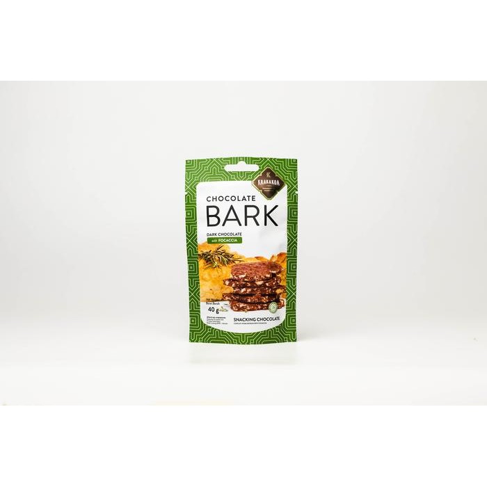 

Ger Krakakoa - Mini Chocolate Bark, Dark Chocolate with Focaccia - Cokelat Krakakoa