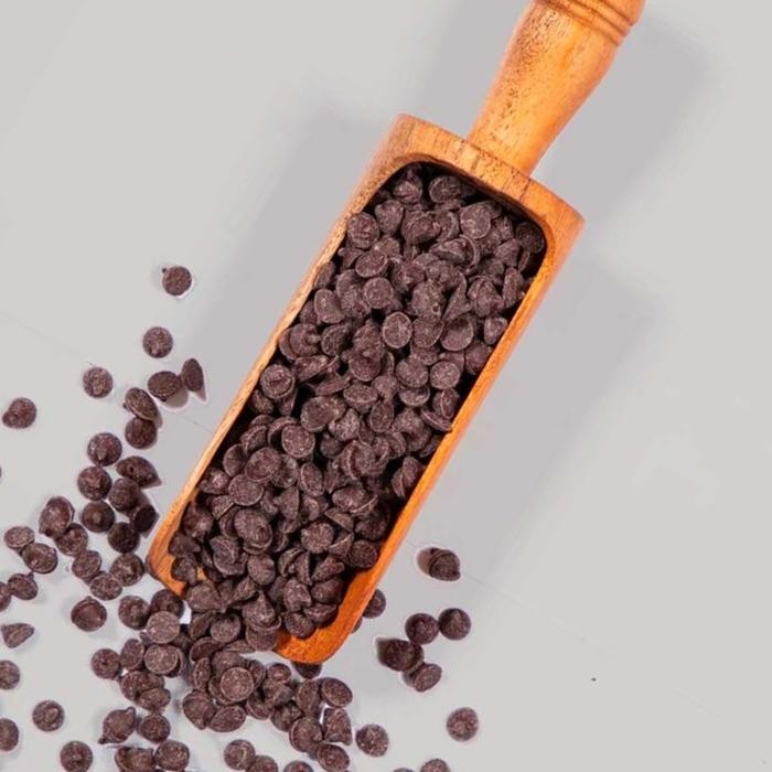 

Ger Tulip DARK Compound Chip 1kg Chocochips Cokelat Chips ukuran BIASA 6mm Choco Chips Chocolate