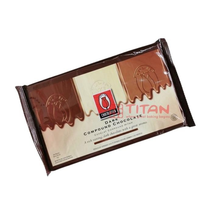 

Ger Coklat blok Tulip dark compound 1kg
