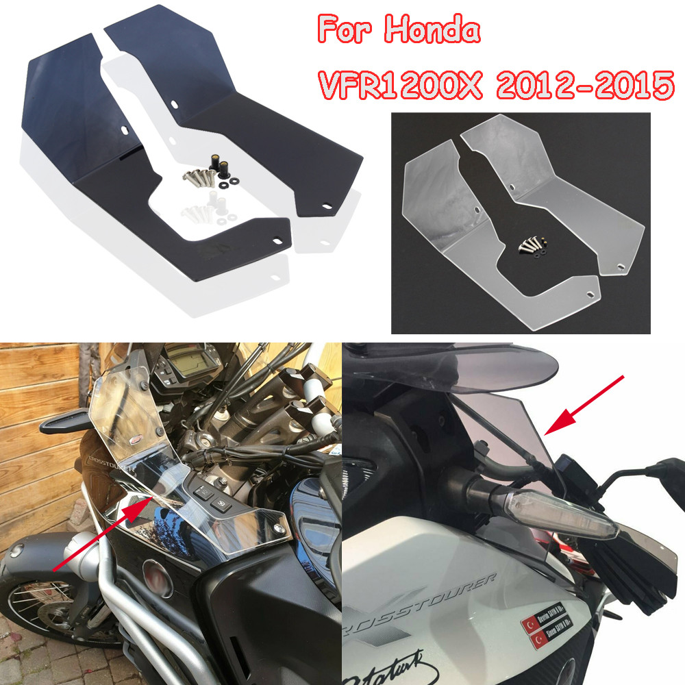 Motorcycle Accessories New vfr1200x Wind Deflector Windshield Wind Shield Screen Protector For Honda