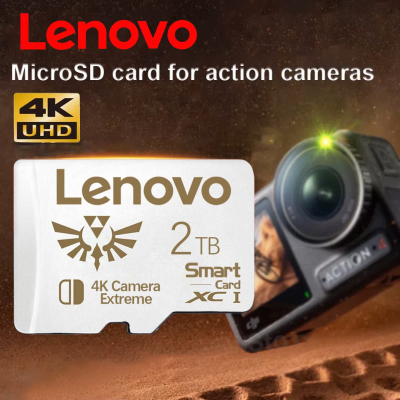 IMPORT Lenovo SD Memory Card 2TB 1TB Class 10 High Speed Micro TF SD Card 1TB 512GB For Nintendo