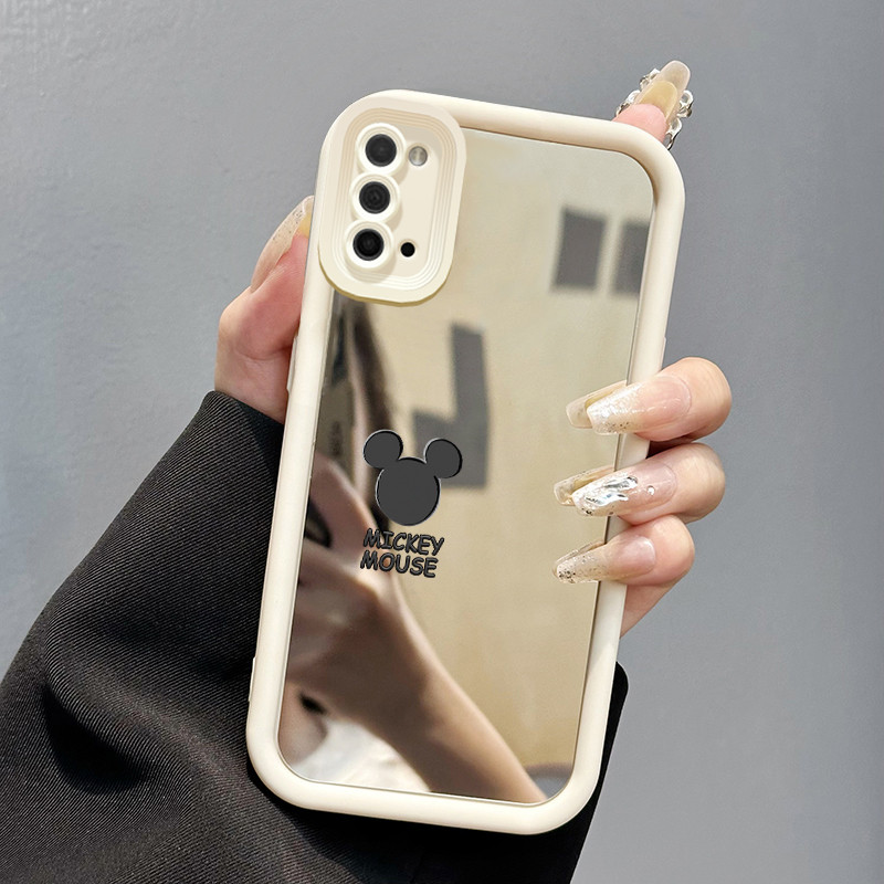 Casing Hp Samsung Galaxy A03s A02s M02s F02s Case Mickey si Mouse Populer Kesing cermin Silikon Cesi