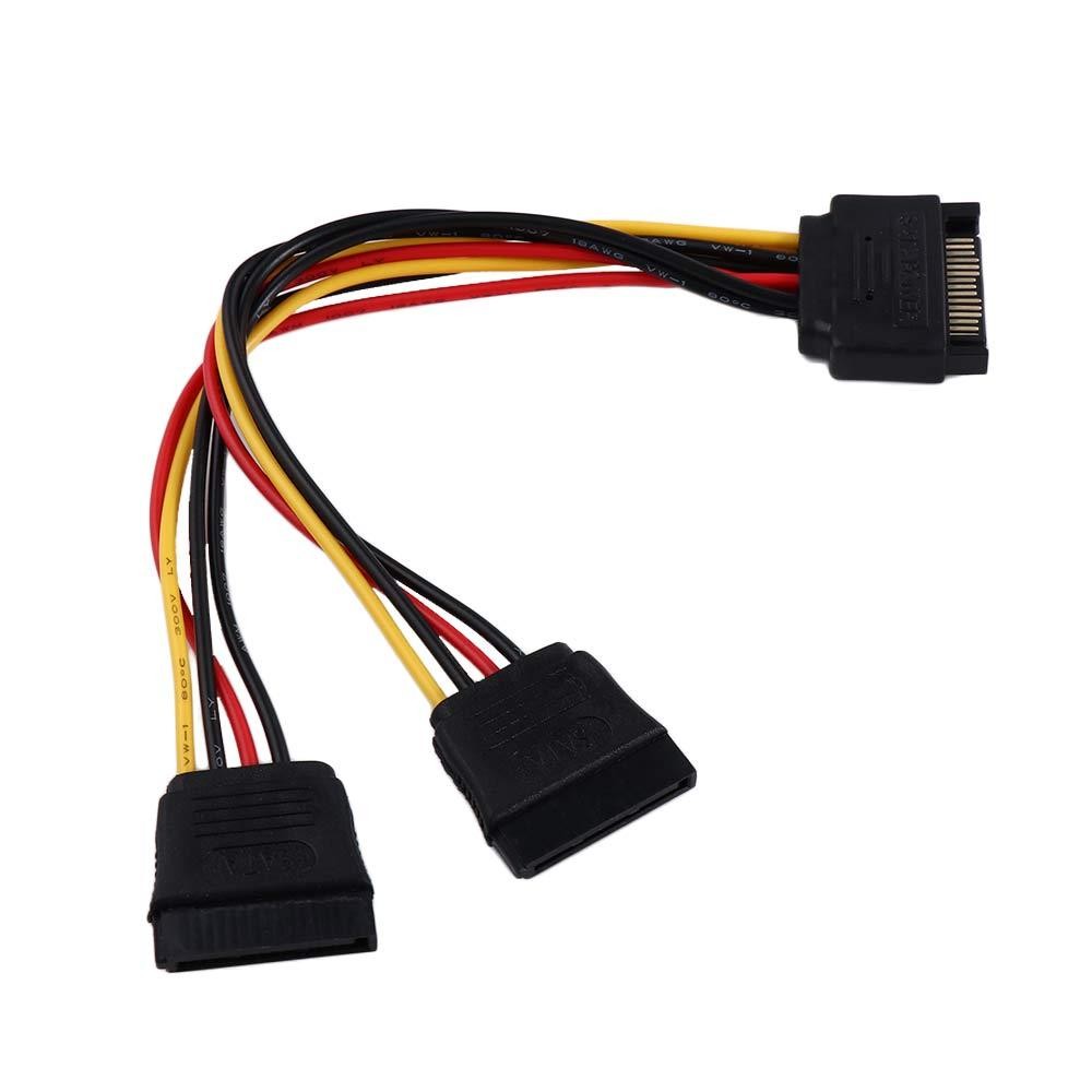 Cable PSU Cable Power Splitter Cable SATA Male To 2 Female HDD Splitter SATA Power Cable SATA