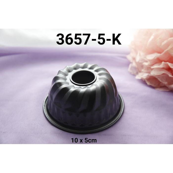 3657-5-K Loyang teflon loyang chiffon tulban loyang kue bolu mini