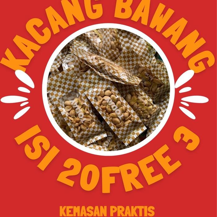 

CEMILAN ENAK KACANG BAWANG PREMIUM KEMASAN PRAKTIS SACHET PAKET USAHA 20+3 Snack Food Garing Makanan