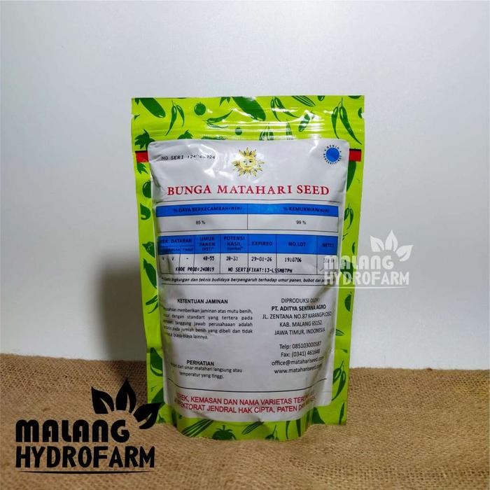 Benih Kacang Panjang Semeru 500 gram Cap Bunga Matahari dataran rendah menengah tahan virus biji