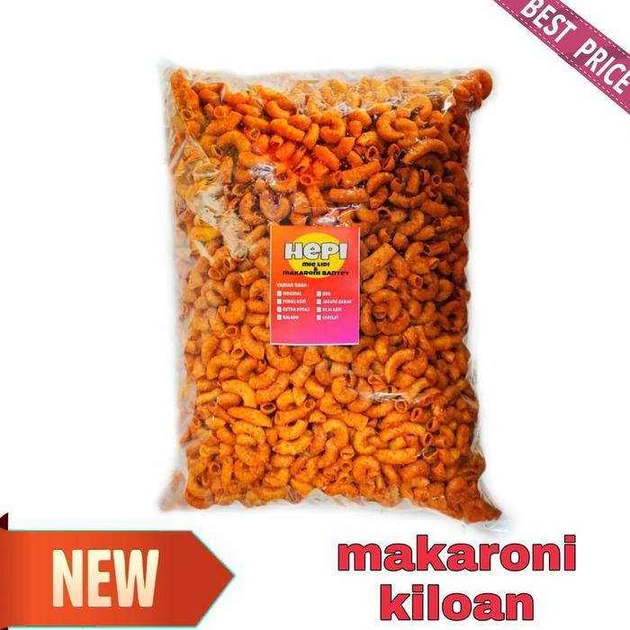 

makaroni bantet hepi kiloan cemilan snack kemasan 1 kg