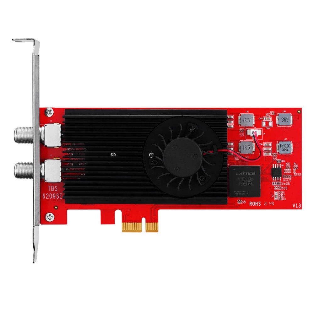 TBS6209se DVB-T2/C2/ ISDB-T/ATSC1.0 Octa PCIe TV Tuner Card