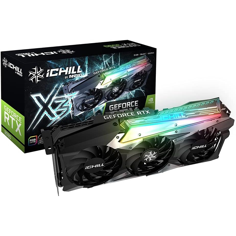 Inno3D GeForce RTX 3090 ICHILL X3 24GB RGB Triple Fan Graphics Card