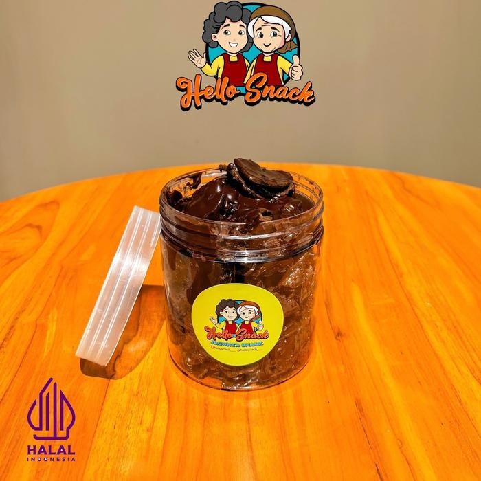 

HELLO SNACK - 225gr Keripik Pisang Coklat Lumer Viral Camilan Manis Cokelat Makanan Kripik Food