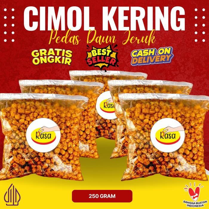 

Cimol Kering Pedas Daun Jeruk 250gr RASA BANDUNG Snack Pedas Renyah Cemilan Bandung Viral Kekinian