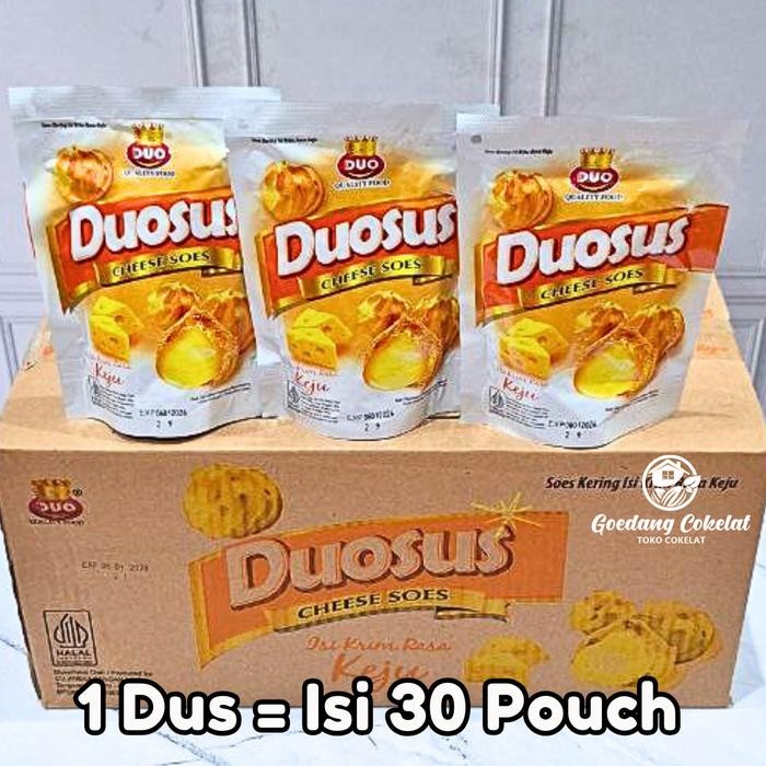 

Duosus Soes Kering Rasa Coklat Blueberry Cheese Vanilla 1 Dus = 30 Pouch X 35Gr