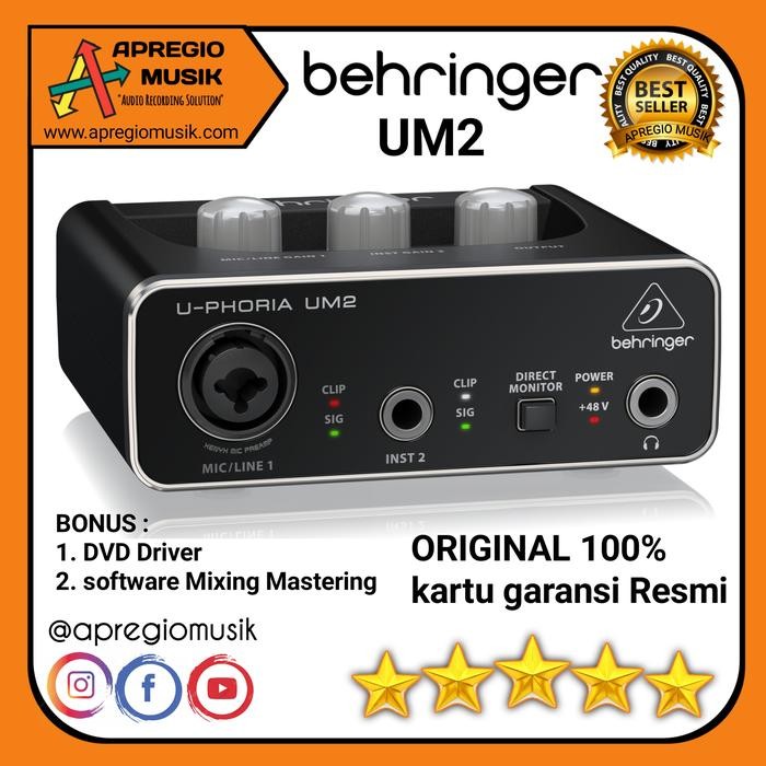 soundcard behringer um2