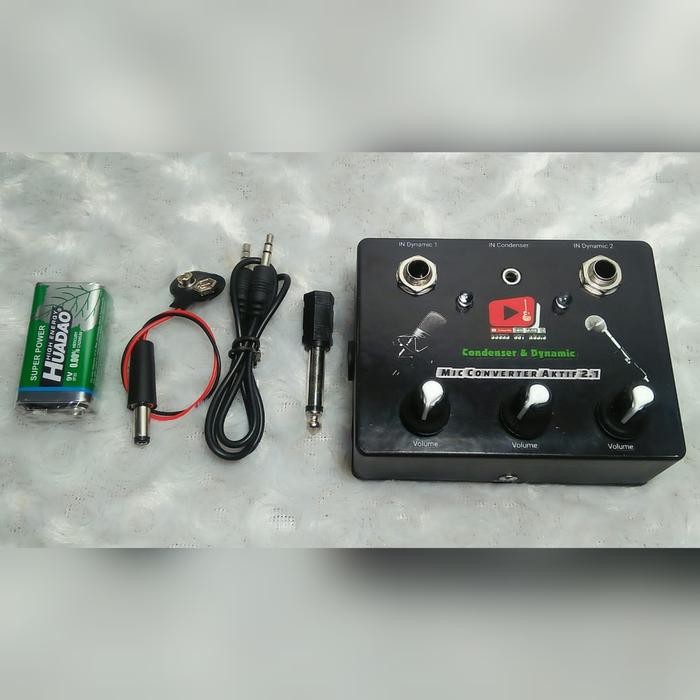 Mic Converter 2.1 Soundcard V8 Condenser & Dynamic keren murah