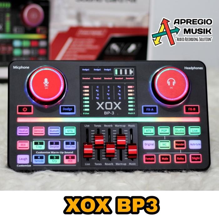 Soundcard XOX BP3 streaming podcast karaoke apregio musik