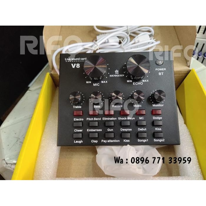 Mixing V-8 Soundcard Soundqueen V8 MIXER Audio Interface USB