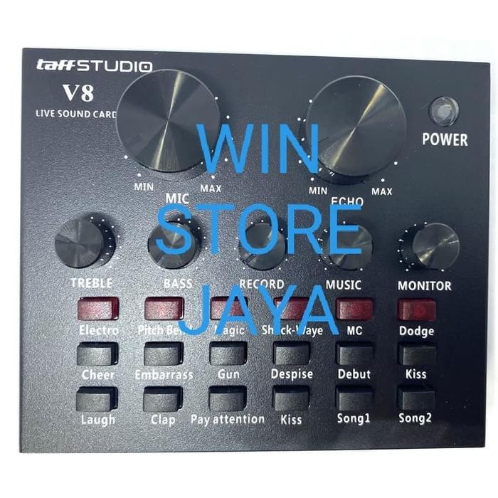 Soundcard v8 external mixer recording broadcast mic sound card