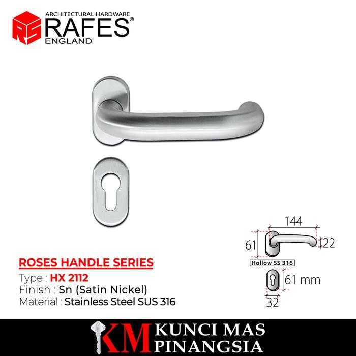 gagang pintu/ Roses handle / 2112 /RAFES