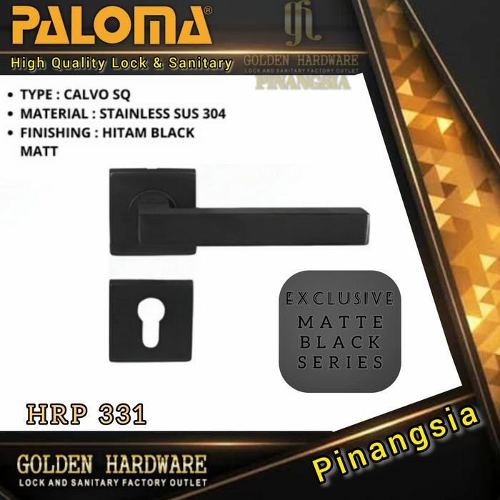 Kunci Pintu Misah Handle Roses Kunci Pintu Rumah Black PALOMA HRP331