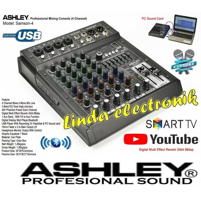 mixer ashley samson 4 4 channel