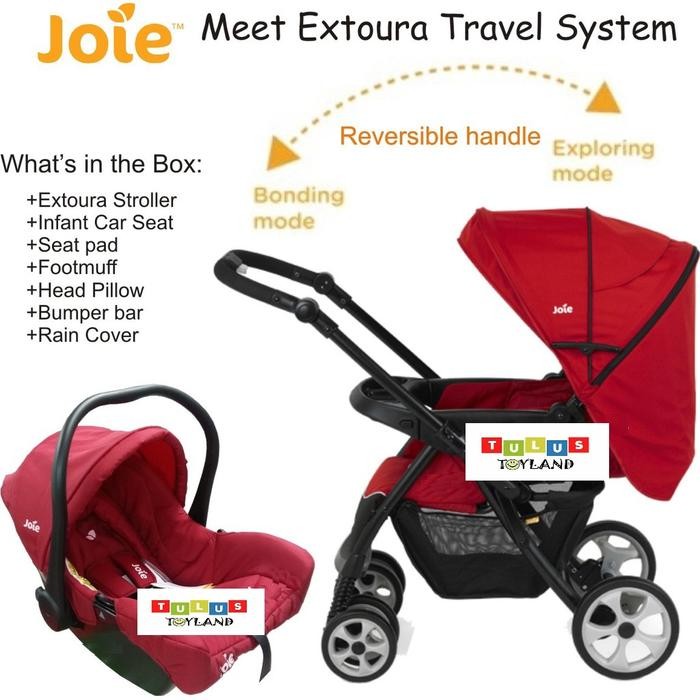 Stroller Joie Extoura Travel System Stroller dan Car Seat Anak Bayi Baby Travelling