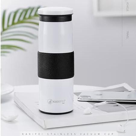 [PUTIH] Termos Kaxifei Warm 450ml Tumbler Botol Stainless Vacuum K911