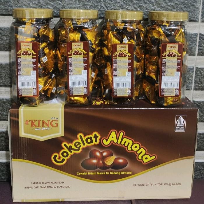 

New D'king Cokelat Almond utuh Chocolate Coklat 1 DUS
