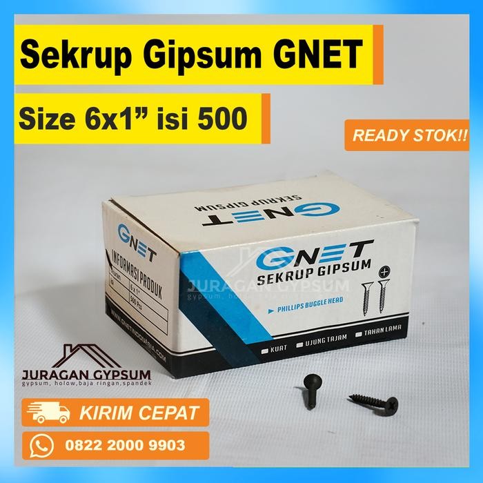 skrup gypsum Gnet 6x1 isi / sekrup gipsum G net 6 x 1 *