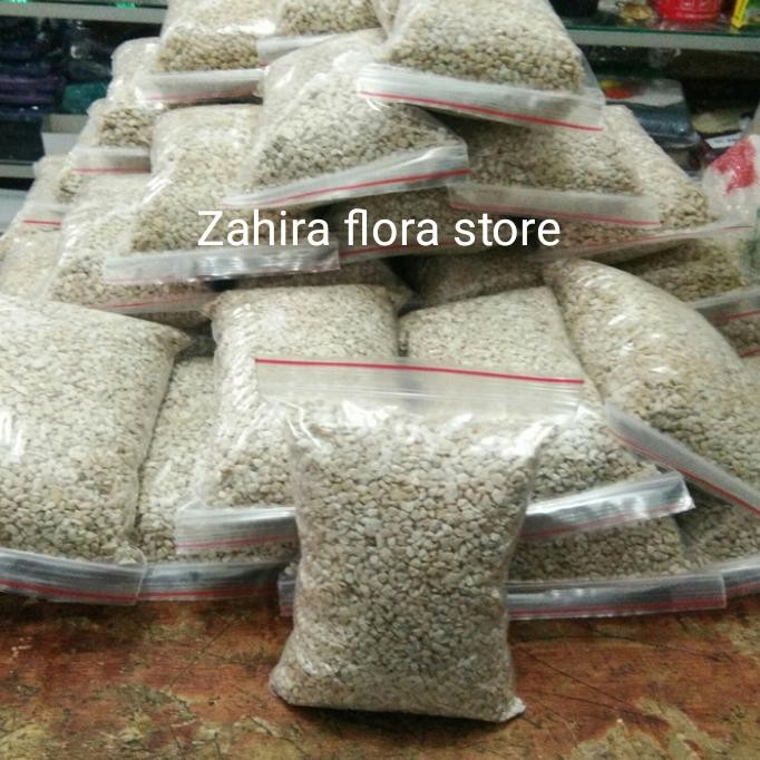batu kerikil putih natural alami *
