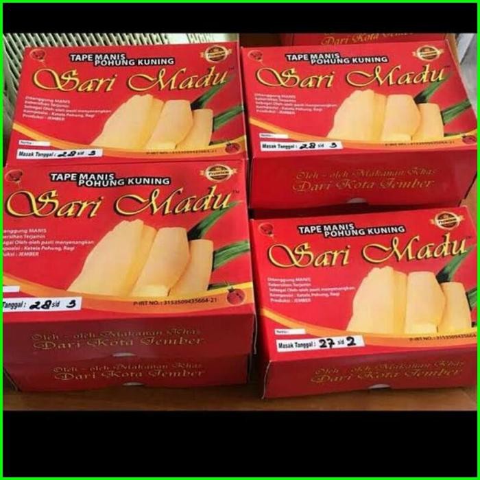 

ORIGINAL Tape Sari 600gr - Pohung kuning, manis, makanan khas kota Jember READY STOCK