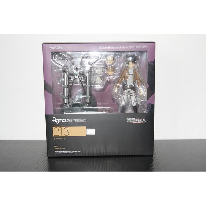 Action Figure Attack On Titan - Figma 213 Levi Ackerman Original HotR020725B