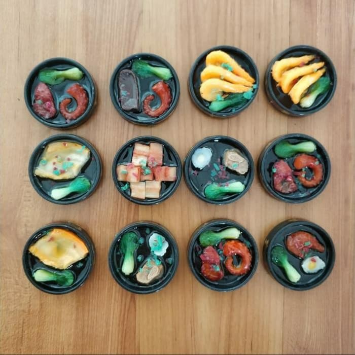 Tempelan Kulkas Magnet Replika Makanan Jepang Souvenir