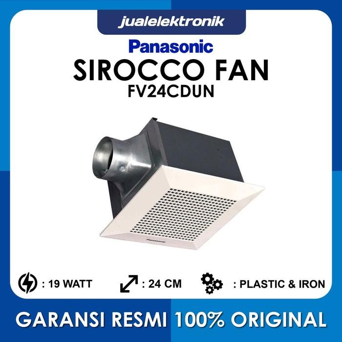 Sale Panasonic Exhaust Fan Sirocco Fv24Cdun2 Fv-24Cdun2 Kipas Angin Hisap
