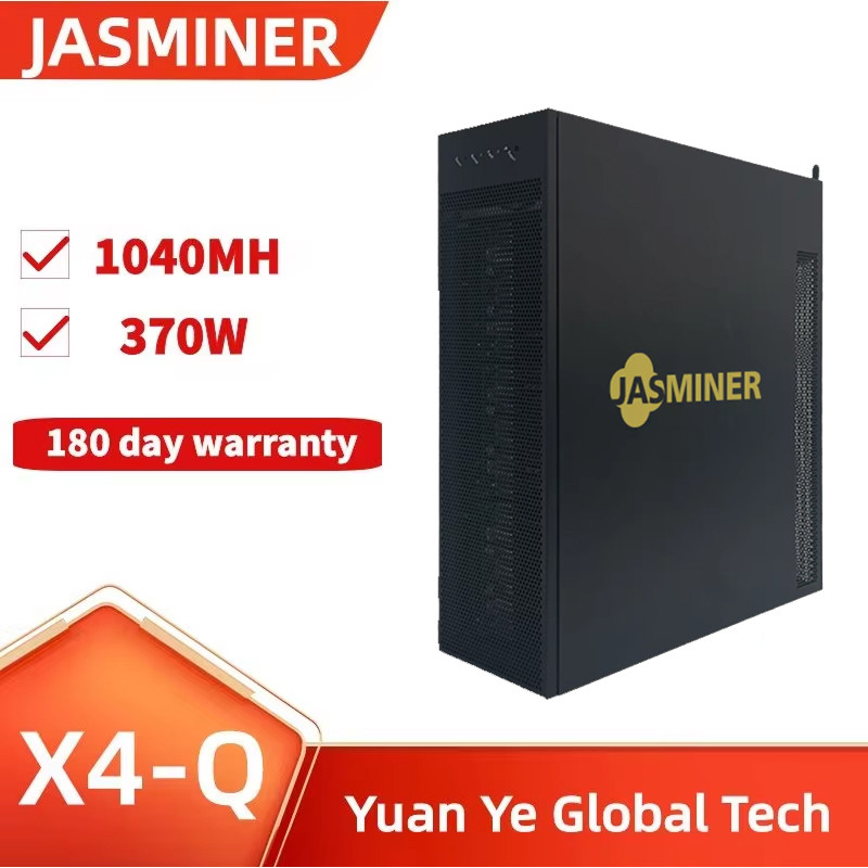 Jasminer New 99% X4-Q 1.04GH/s Hashrate 370W Power 3U Quiet ETC Miner 1040MH 5G Memory ETCHASH