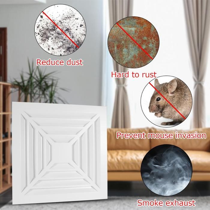 JUAL Exhaust Fan Plafon / Heksos / Kipas Angin Hisap Dapur Kamar Mandi Kamar Tidur 8/10/12 Inch