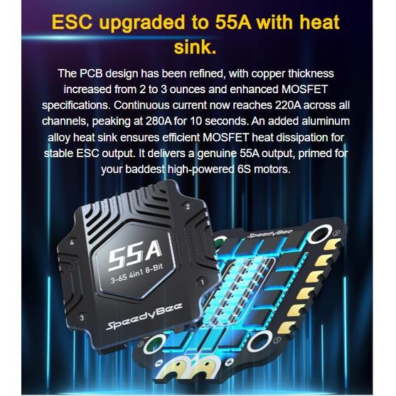 Speedy Bee F405 V3 Bls 55A 30X30 Fc&Esc Stack