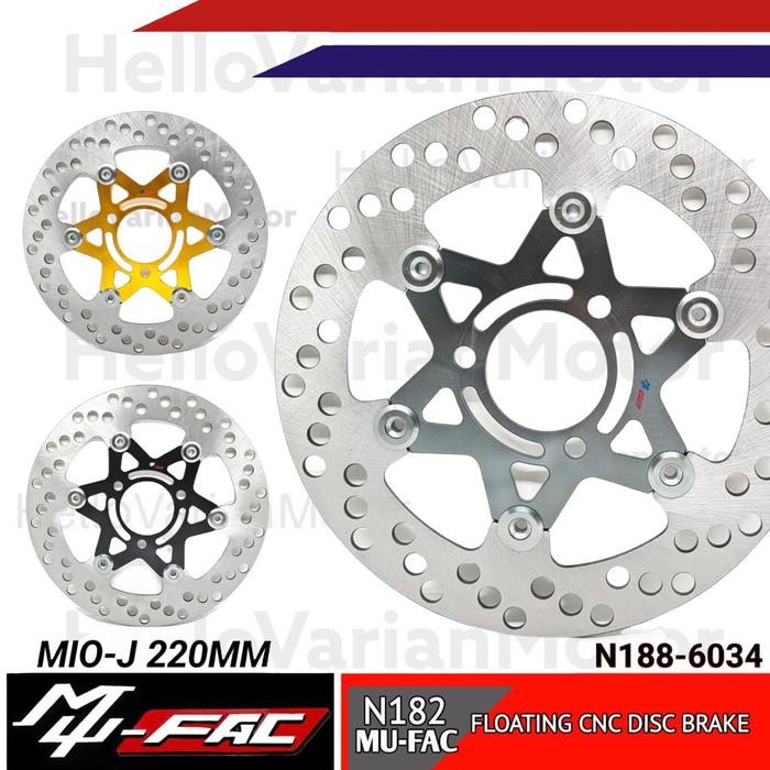 Cakram Depan Mufac Floating Disc Mio J 3 Lubang 220Mm N188