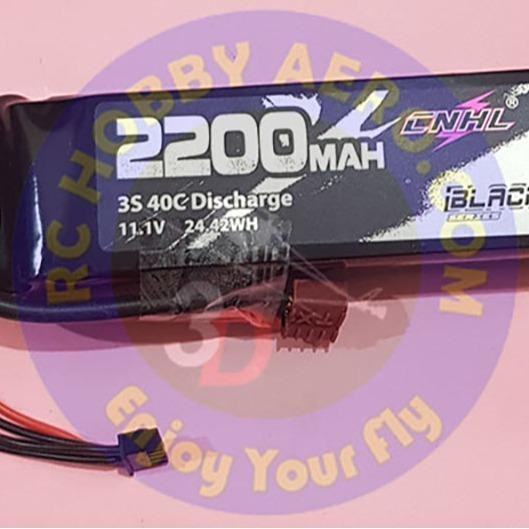 Cnhl Black Series 2200Mah 3S 11.1V 40C Lipo Battery With T-Plug / Dean Connector