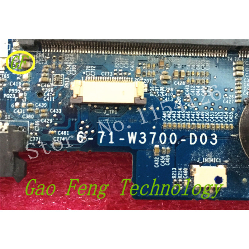 for Clevo K590S W370ET Laptop Motherboard 17.2 Dimensions 6-71-W3700-D03 DDR3 GTX660 100% tested ok