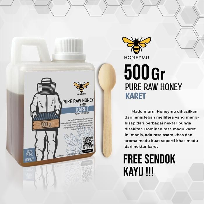 

Sale Madu Murni Asli Honeymu Nektar Karet 500Gr