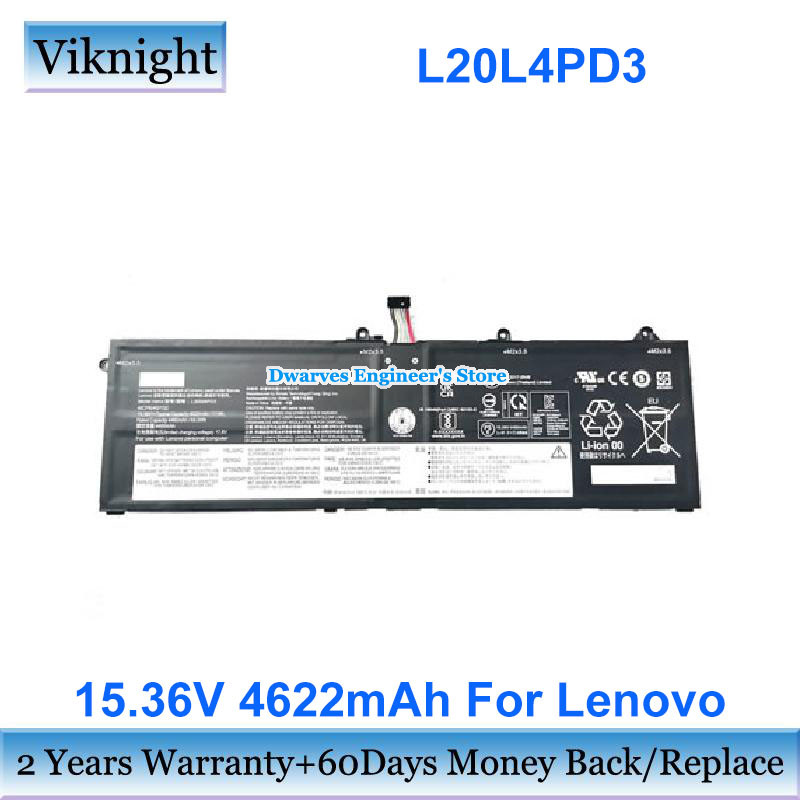 Original 15.36V 4622mAh 71Wh Laptop Battery L20L4PD3 L20M4PD3 SB11C04262 For Lenovo Legion Slim 7 15