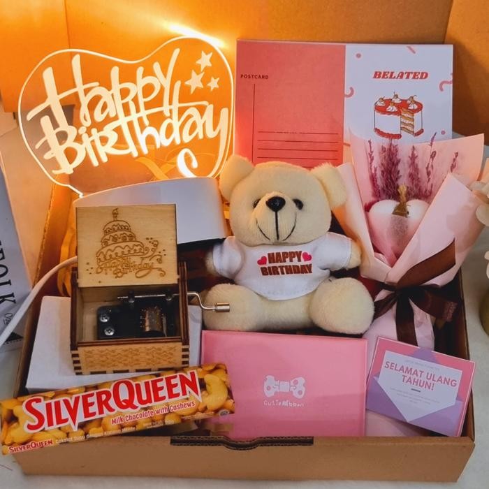 

Kado Hampers Lampu Kotak Musik Ultah / Anniversary