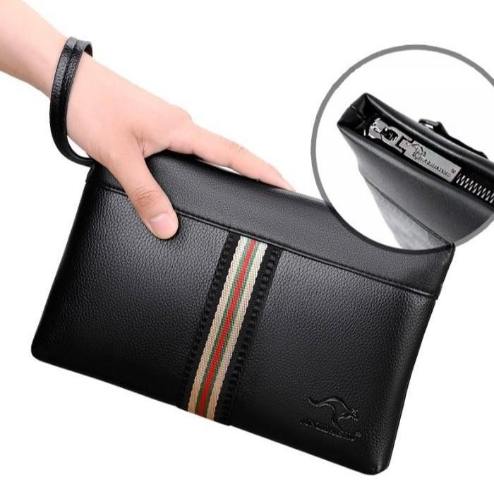 Bc10 Business Clutch Pu Leather Osaka Tas Tangan Handbag Pria Wanita