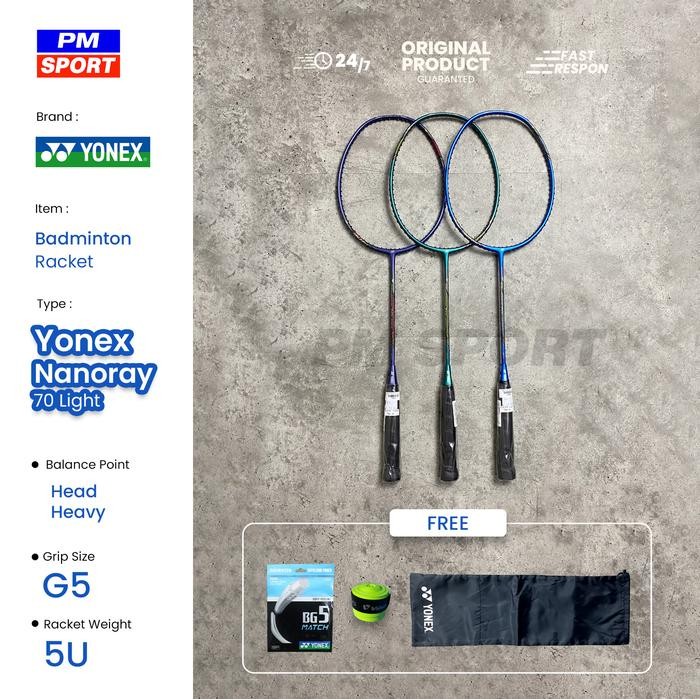 Raket Badminton / Bulutangkis Yonex Nanoray 70 Light